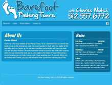 Tablet Screenshot of barefootfishingtours.com